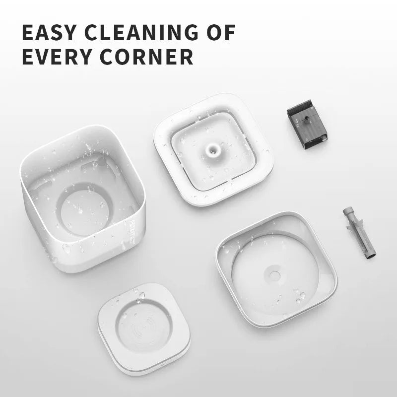 Pet Water Fountain for Cats and Small Dogs 63oz/1.85L