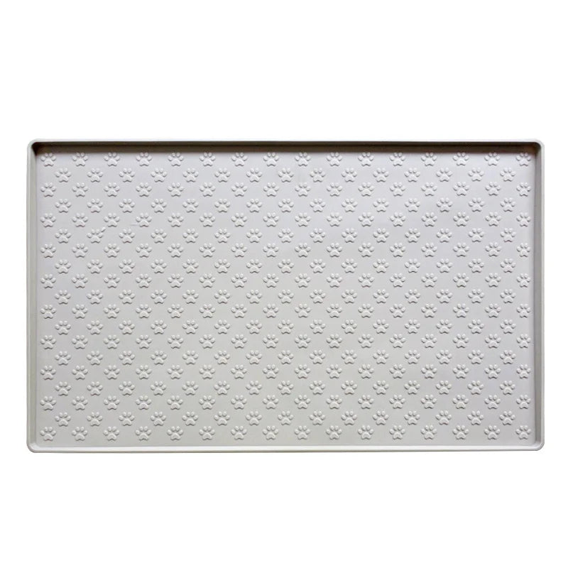 Pet food bowl placemat