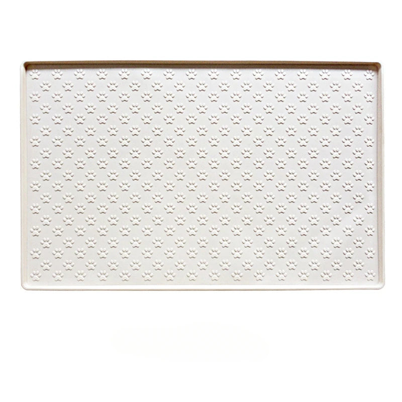 Pet food bowl placemat