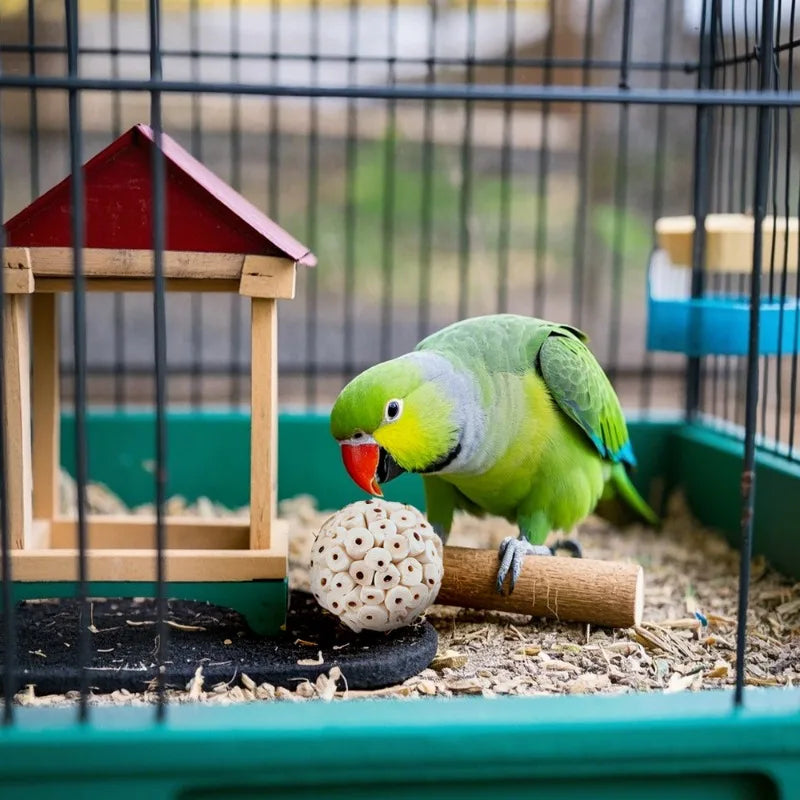 Natural Woven Grass & Vine Chew Toys for Birds, Hamsters, Rabbits