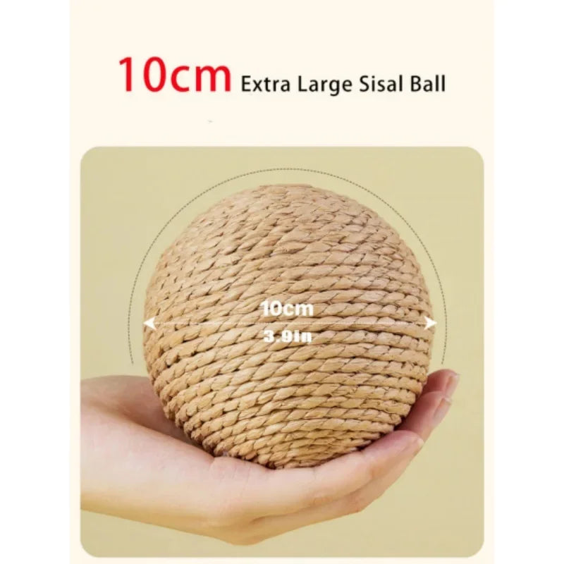 Interactive Sisal Cat Scratching Ball (10cm)