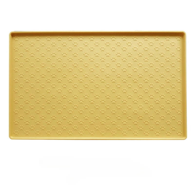 Pet food bowl placemat
